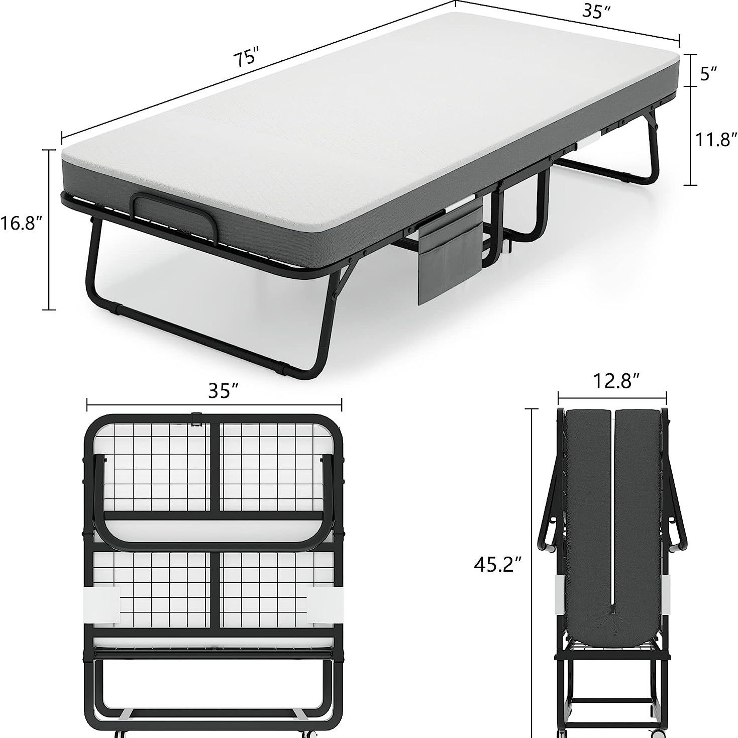Home Office Amazon - Lit pliant Amazon pour bureau et