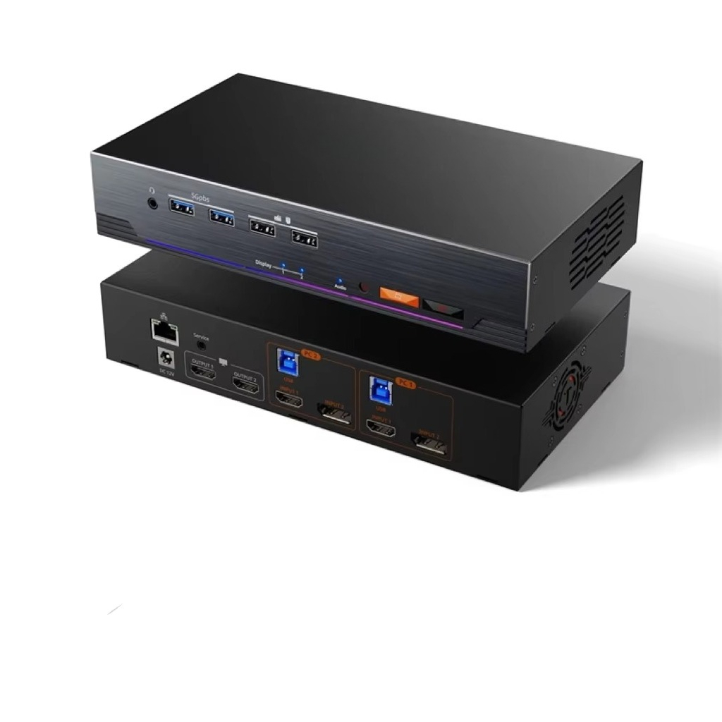 Home Office Kvm Switch - Commutateur KVM TESmart 8K 2x2 double