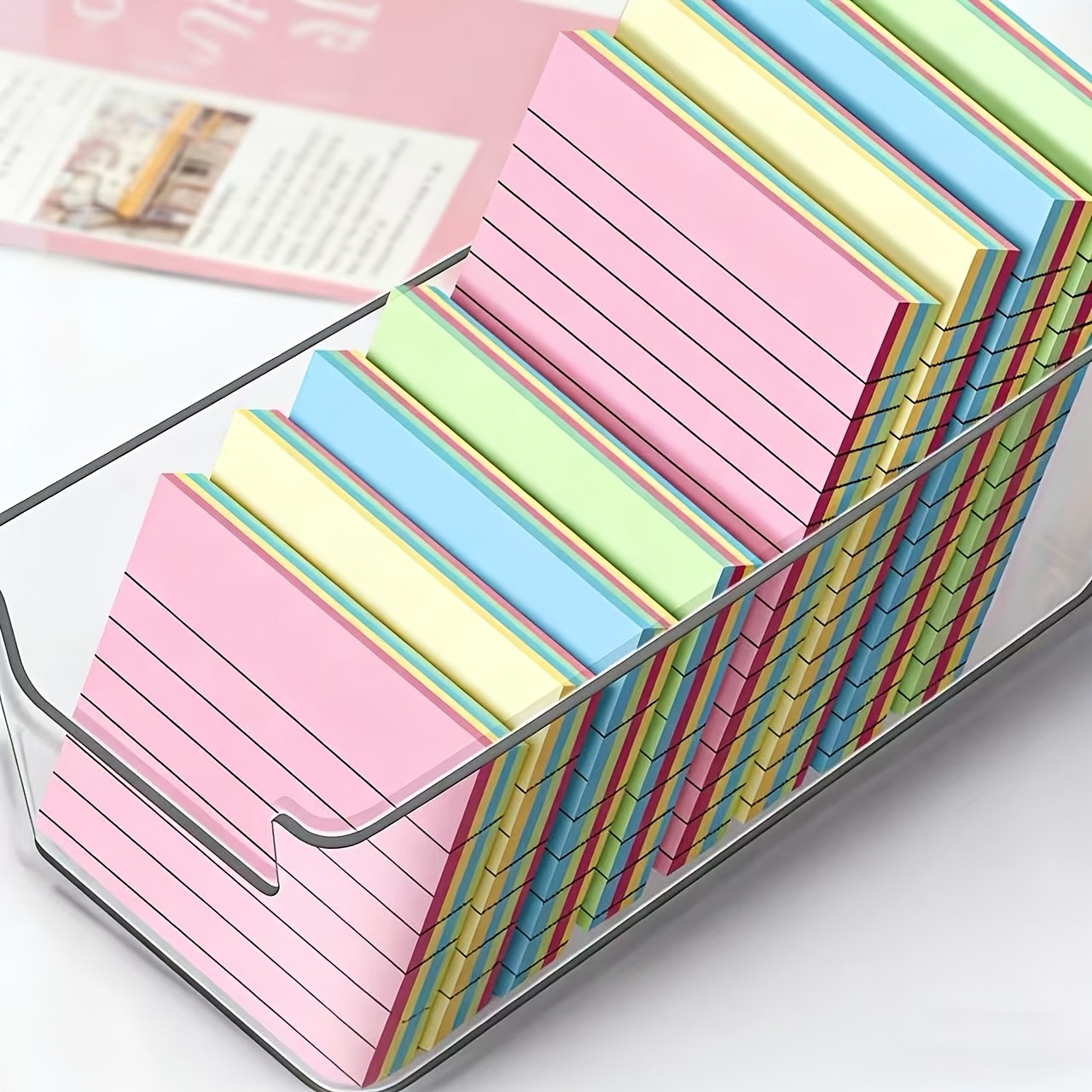 Sticky Note Dispenser - 100/200 pièces de blocs-notes autocollants épais