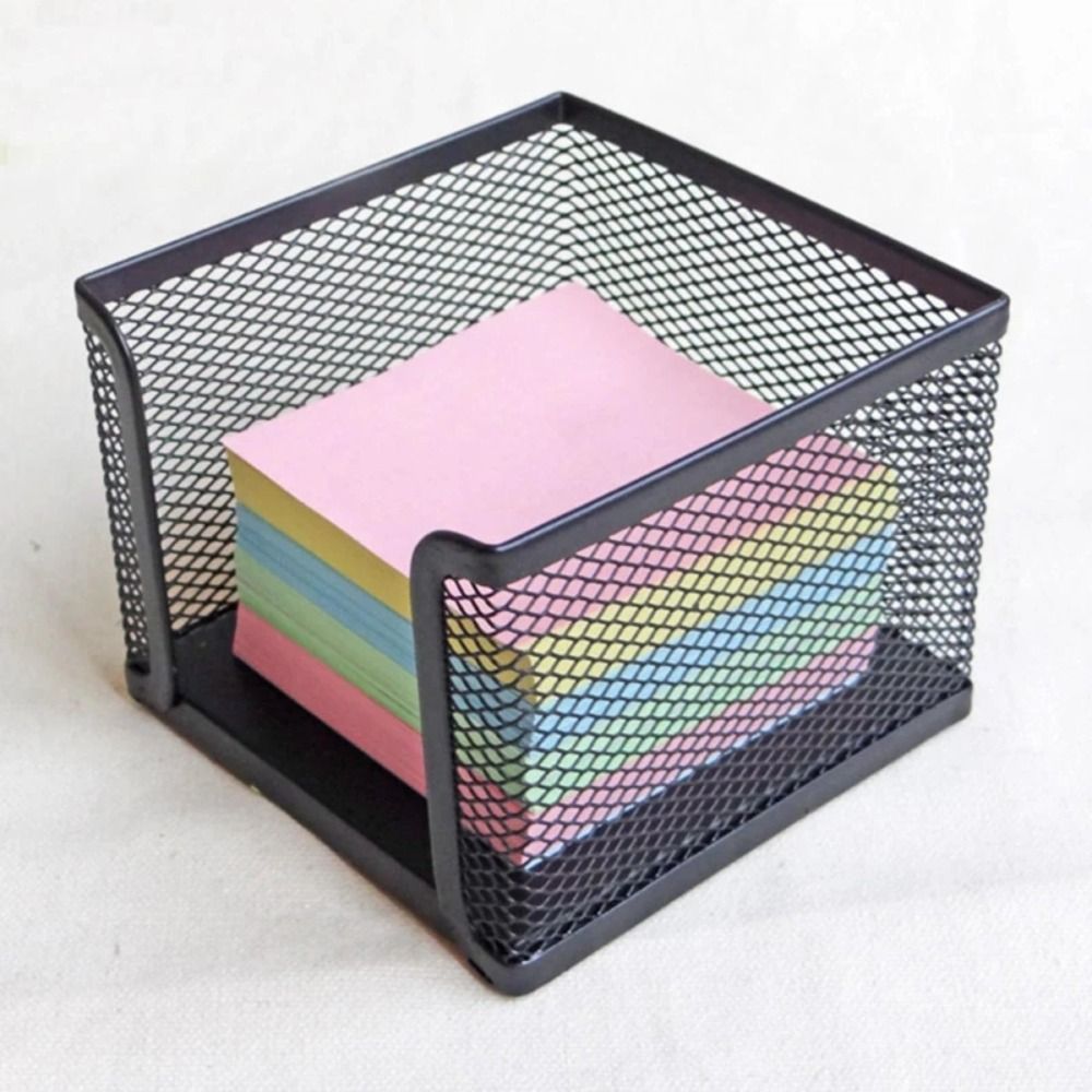 Cube de papier en maille noire - Sticky Note Dispenser avis et prix