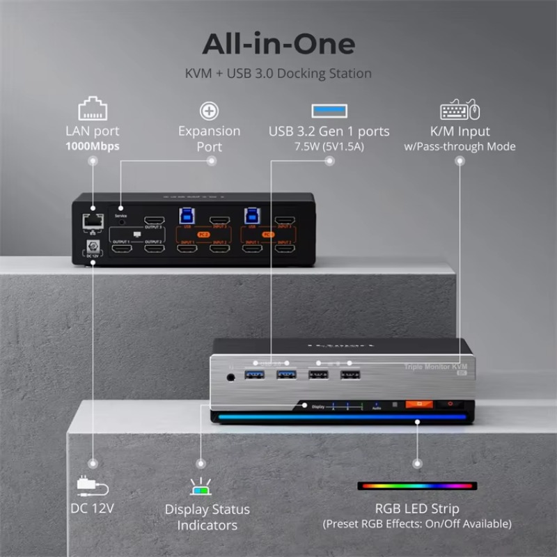 Station d'accueil Portable à T - Home Office Kvm Switch avis et prix